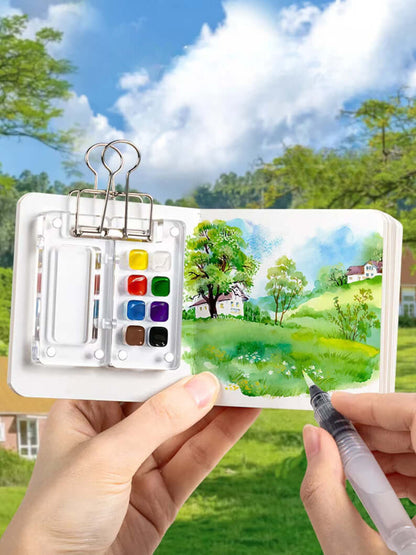 Portable Watercolor Palette Set